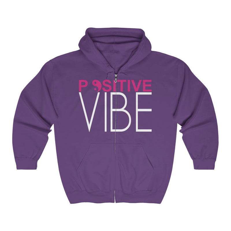 Positive Vibe Full Zippered Hoodie