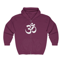 Om Full Zippered Hoodie