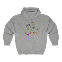 Colorful OM Full Zippered Hoodie